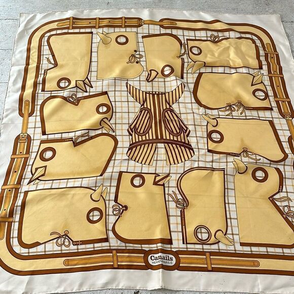 Vintage Hermes Camails Silk Scarf - Picture 1 of 8